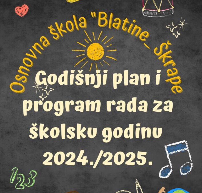 Godišnji plan i program 2024./2025.