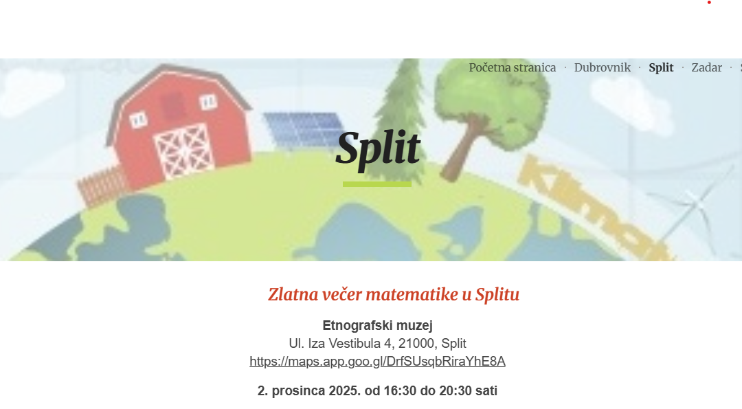 ZLATNA VEČER MATEMATIKE U ETNOGRAFSKOM MUZEJU