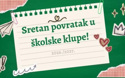 OBAVIJEST ZA UČENIKE OD 2. DO 8. RAZREDA