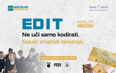 Otvorene su prijave za EDIT 2026./2027. – besplatnu školu primijenjenog programiranja i digitalnih vještina
